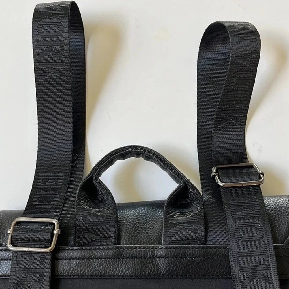 Botkier Women's Black Nylon Mini Backpack Flap Top‎ Travel Casual Bag